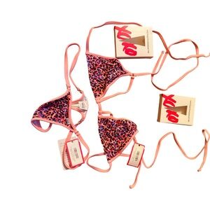 Wicked Weasel Stylish Leopard Bikini 30th Anniversary special edition NWT